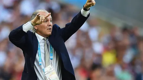 Alejandro Sabella en la Copa del Mundo de Brasil 2014.