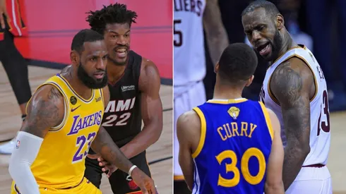 LeBron James, Jimmy Butler y Stephen Curry