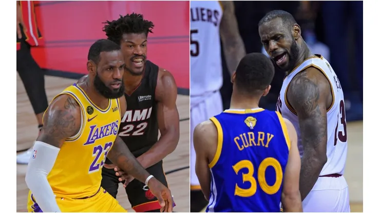 LeBron James, Jimmy Butler y Stephen Curry