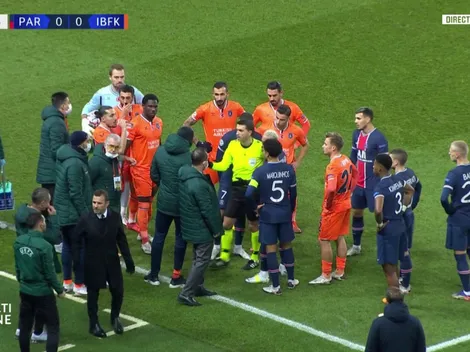 PSG-Istanbul: los jugadores acusaron de racista a un juez y se fueron