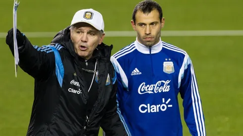 Sabella y Mascherano, juntos en la Selección Argentina.