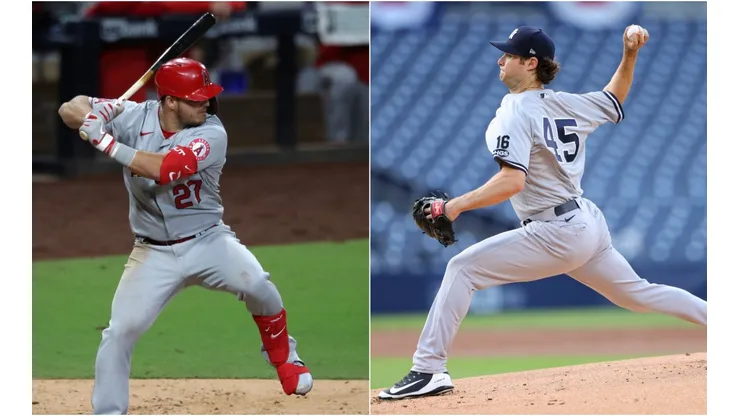 Mike Trout y Gerrit Cole