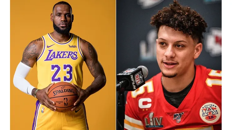 LeBron James y Patrick Mahomes