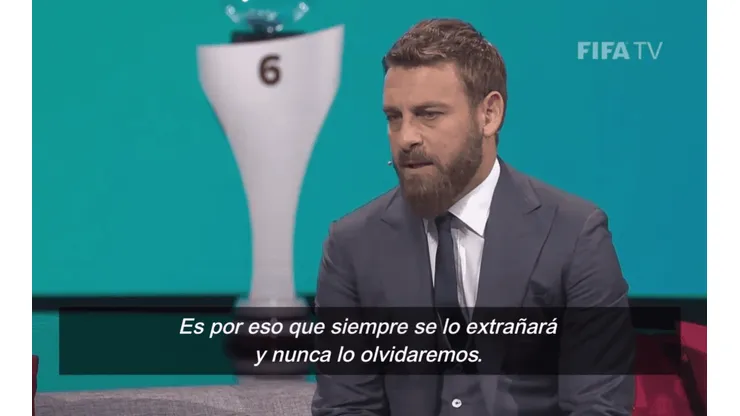 Hermosas palabras de De Rossi para Maradona.