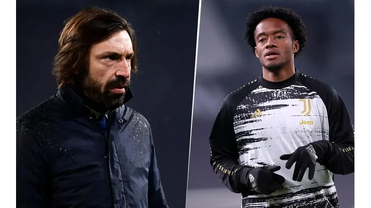 Andrea Pirlo, muy contento con el nivel de Juan Guillermo Cuadrado.