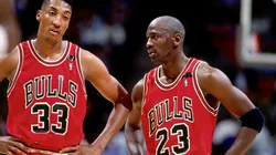 Scottie Pippen y Michael Jordan en Chicago Bulls
