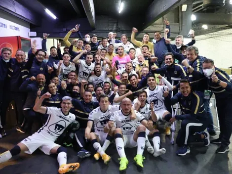 VIDEO: Eufórico festejo de los jugadores de Pumas tras el pitazo final