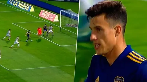 Está peleado con el gol: Capaldo le erró al arco y no pudo poner el 1 a 0 para Boca