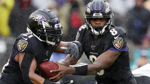 Lamar Jakcson y Mark Ingram (Foto: Getty)