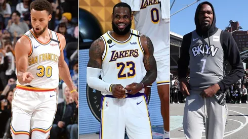 Stephen Curry, LeBron James y Kevin Durant