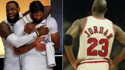 LeBron James, Anthony Davis y Michael Jordan