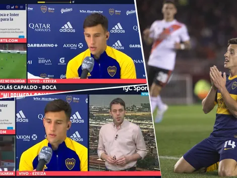 Capaldo recordó el gol que se comió en El Monumental: "No te voy a mentir.."