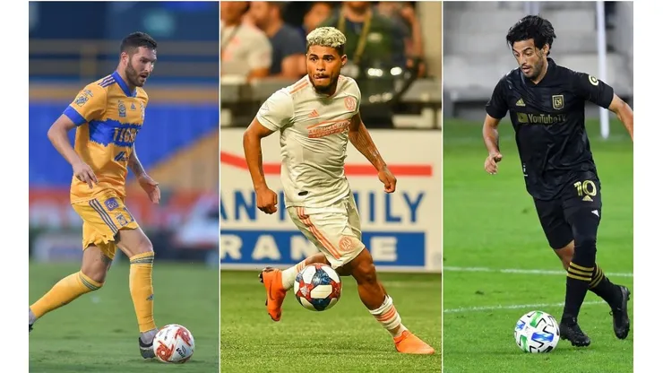 Gignac, Martínez y Vela buscan conseguir el título de la Concachampions 2020.