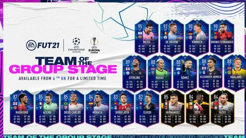 ¡Bestiales! Estas son las nuevas cartas del TOTGS del Ultimate Team del FIFA 21