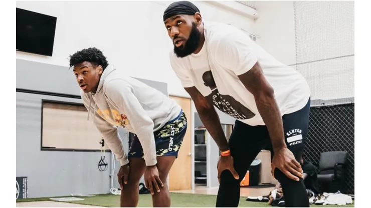 LeBron James y Bronny James