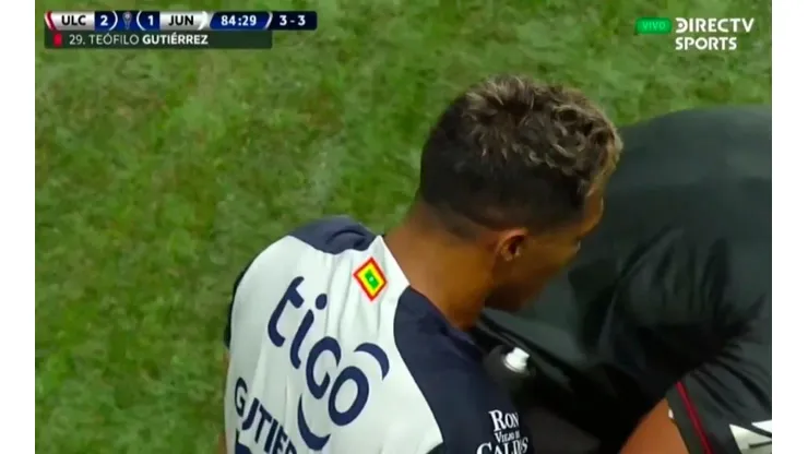 Al minuto 85, vio la roja directa por agredir a un jugador de Unión La Calera.