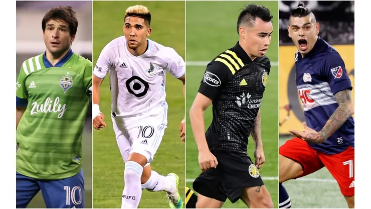 Nicolás Lodeiro, Emanuel Reynoso, Lucas Zelarayán y Gustavo Bou