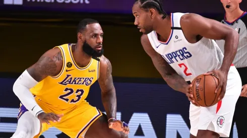 LeBron James y Kawhi Leonard