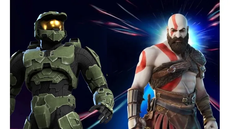 Se filtran las skins de Kratos y Master Chief de HALO para Fortnite