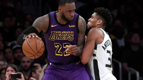 LeBron James y Giannis Antetokounmpo