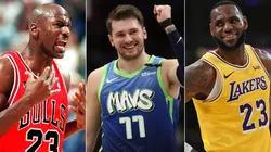 Michael Jordan, Luka Doncic y LeBron James