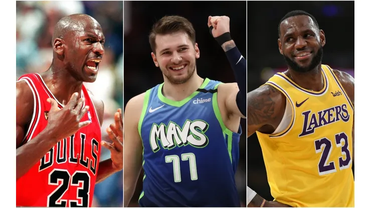 Michael Jordan, Luka Doncic y LeBron James