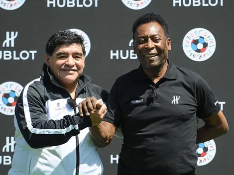 La carta que le escribió Pelé a Maradona a una semana de su muerte