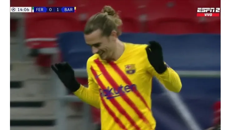 ¡De taco! El golazo de Griezmann para el 1-0 del Barcelona por Champions