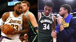 LeBron James Luka Doncic Giannis Antetokounmpo y Stephen Curry