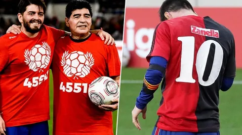 Diego Maradona Jr. habló sobre el homenaje que Messi le hizo a su padre: "Me emocionó mucho"