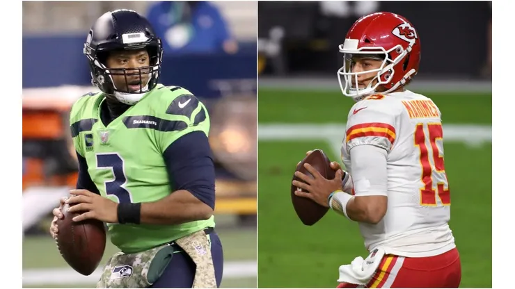 Russell Wilson y Patrick Mahomes
