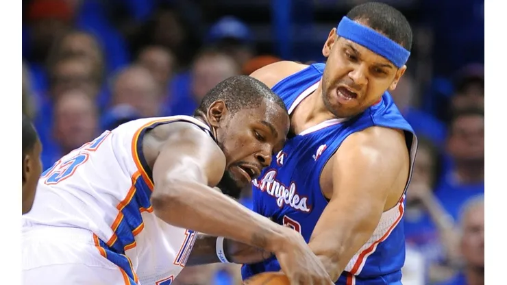 Kevin Durant y Jared Dudley