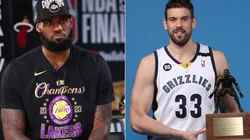 LeBron James y Marc Gasol (Getty Images y https://www.reddit.com/)