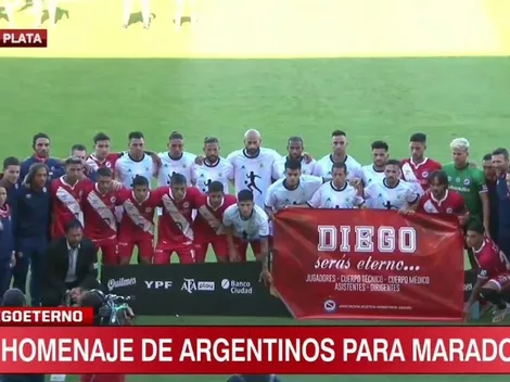 Llegó el turno de Argentinos y hubo un emotivo homenaje para Maradona en Mar del Plata