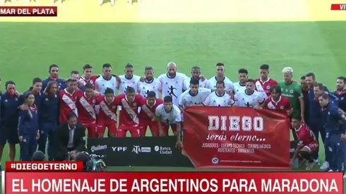 El homenaje para Diego en Mar del Plata.