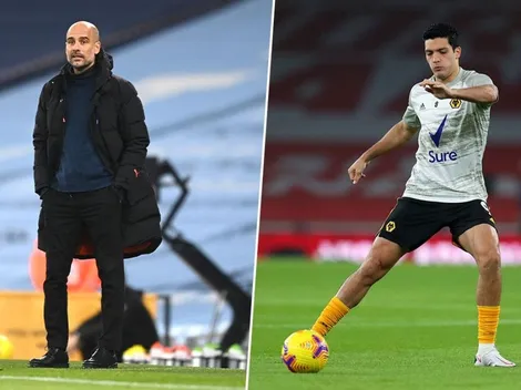 De crack a crack: Pep Guardiola le envió una pronta recuperación a Raúl Jiménez