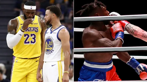 LeBron James, Stephen Curry y Nate Robinson