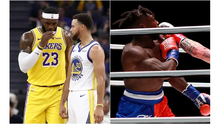 LeBron James, Stephen Curry y Nate Robinson