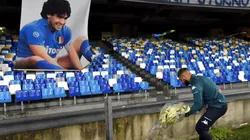 El gesto de Lorenzo Insigne para Diego Maradona.