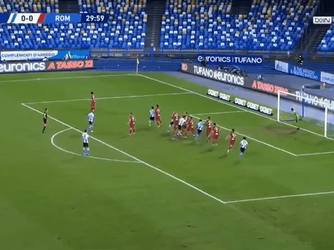 Para vos, Diego: Insigne metió un golazo de tiro libre y se lo dedicó a Maradona