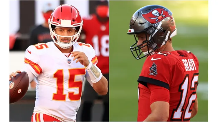 Patrick Mahomes y Tom Brady