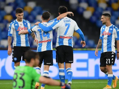 En homenaje a Maradona: Nápoli se lució y le ganó 4 a 0 a la Roma