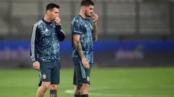 Rodrigo De Paul junto a Lionel Messi.