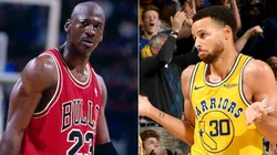 Michael Jordan y Stephen Curry