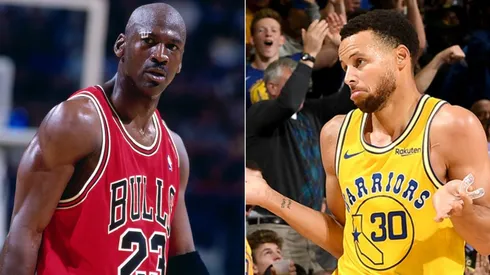 Michael Jordan y Stephen Curry