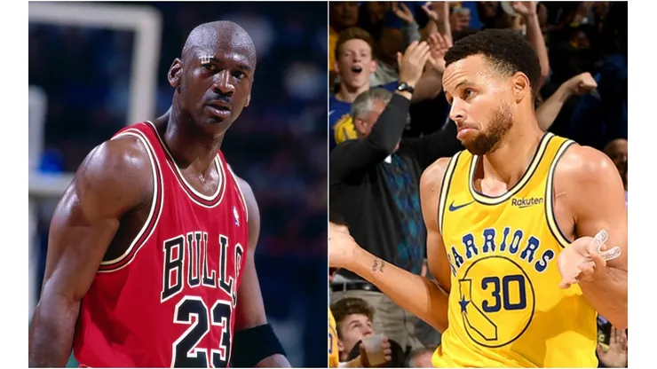Michael Jordan y Stephen Curry