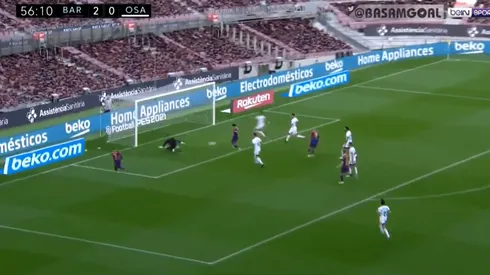 Griezmann lo dejó de cara al arco y Coutinho no falló