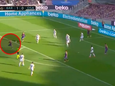 Griezmann la agarró de aire y puso el 2 a 0 del Barcelona ante Osasuna