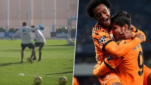 Video: el caño con el que Cuadrado destruyó a un compañero en pleno entrenamiento de la Juventus