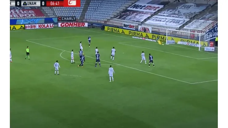 Gol de Favio Álvarez para Pumas UNAM ante Pachuca.